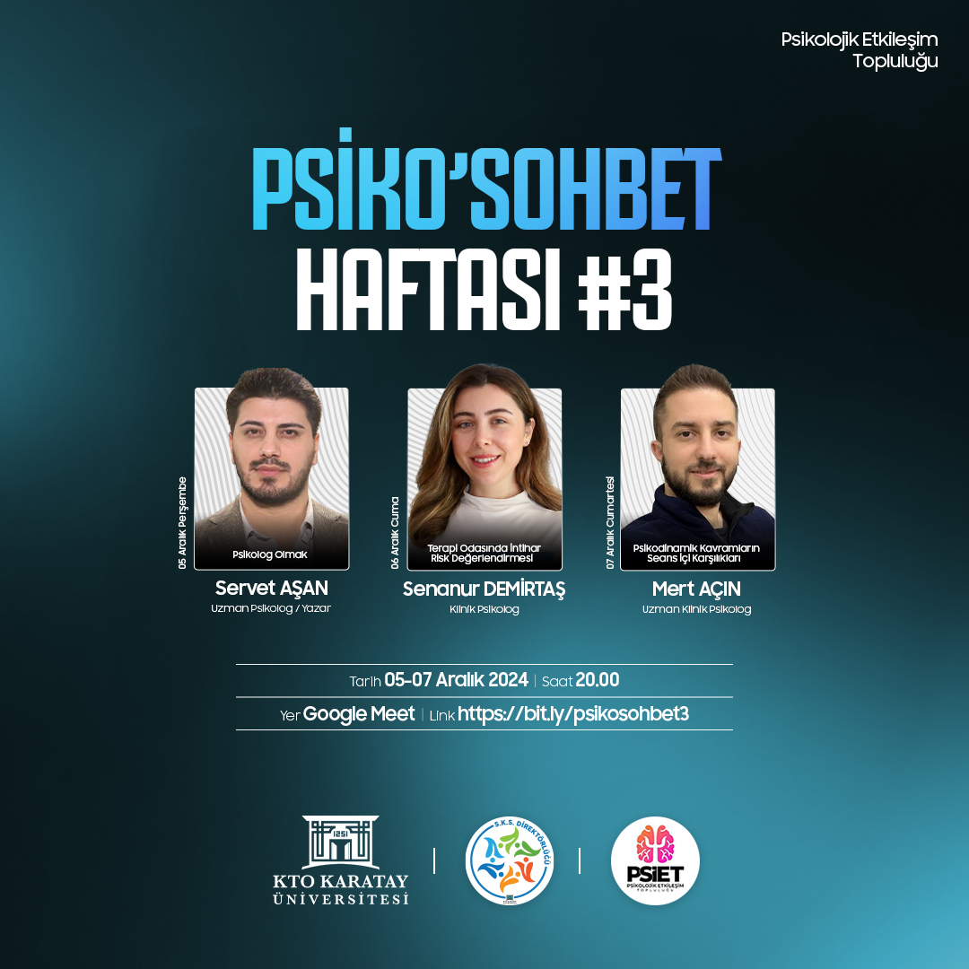 Psiko'sohbet Haftası #3